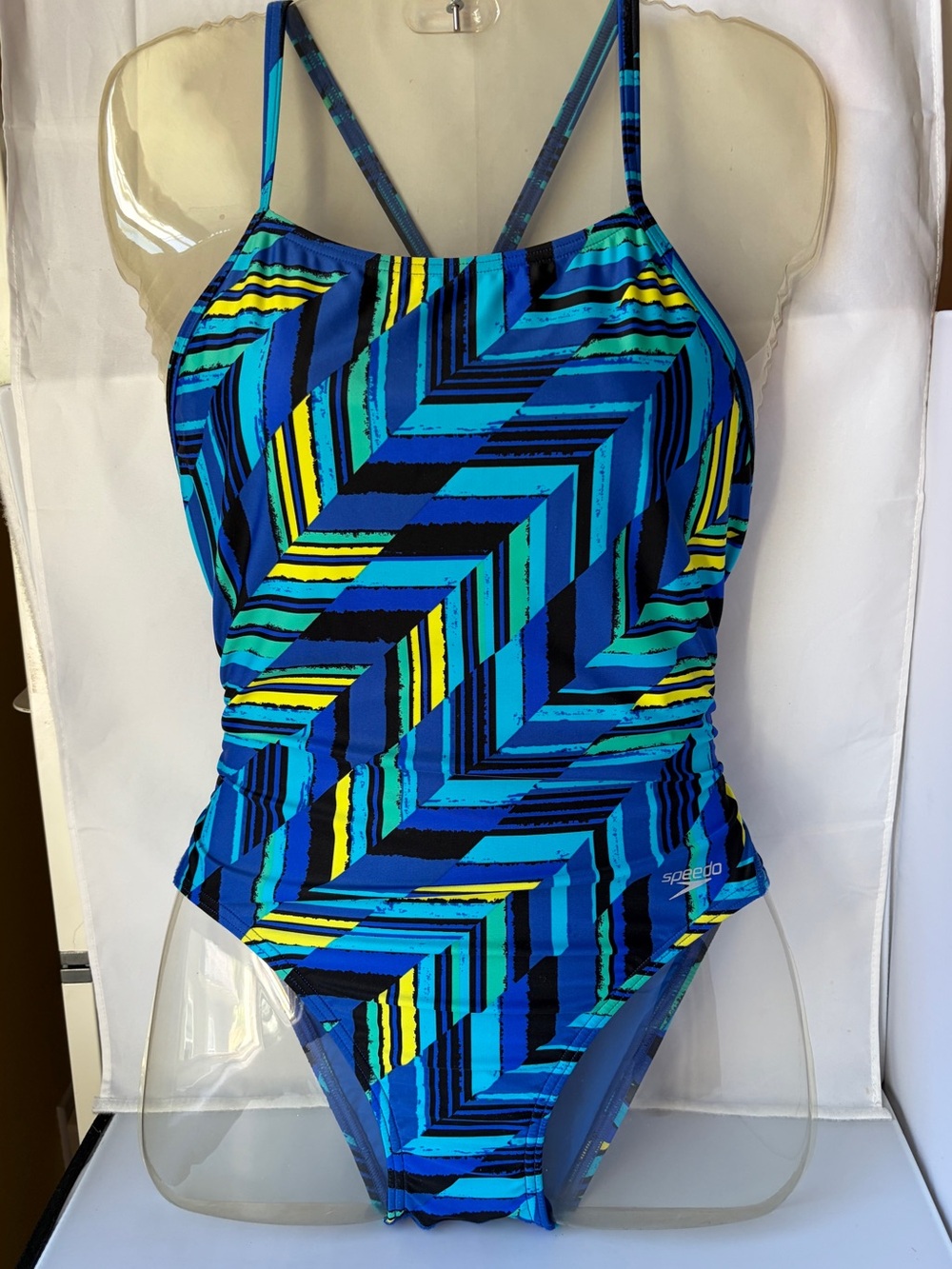 Speedo Race II Tech Powerflex One-Piece Swimsuit; Women’s Size 8/34